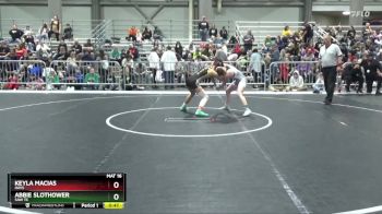 110 lbs Cons. Round 3 - Keyla Macias, Hays vs Abbie Slothower, SAW TC