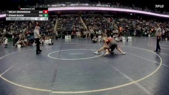 3A 175 lbs Champ. Round 1 - Micah Geoghegan, St. Stephens High School vs Ethan Black, First Flight High School