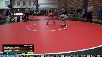 120 lbs Quarterfinal - Remington Fields, Highland, Riverside vs Gavin Bailey-Menke, New London