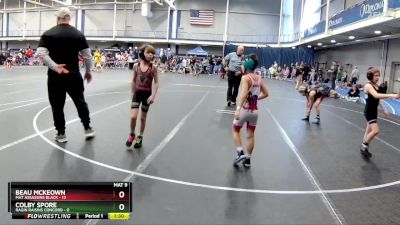 56 lbs Round 2 (6 Team) - Beau McKeown, Mat Assassins Black vs Colby Spore, Ragin Raisins Concord