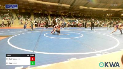 64 lbs Consi Of 8 #2 - Clement Rodriquez, Owasso Takedown Club vs Riley Keim, Wagoner Takedown Club