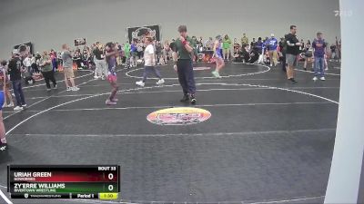 150 lbs Semifinal - Uriah Green, NoWorries vs Zy`erre Williams, Rivertown Wrestling