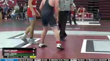 138 lbs Cons. Round 1 - Wyatt Walker, Union, LaPorte City vs Owen Lawler, Dubuque Senior