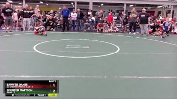 52 lbs Semis (4 Team) - Sawyer Oakes, U2 Upstate Uprising Blue vs Spencer Mattson, POWA