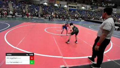 100 lbs Round Of 16 - Ryland Ingelhart, High Kaliber vs Leno Fernandez, Widefield Wrestling Club