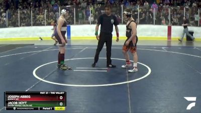 133 lbs Champ. Round 2 - Jacob Hoyt, Eaton Rapids Youth WC vs Joseph Abbeg, Quincy WC