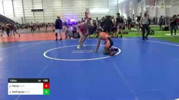 130 lbs Semifinal - Jacob Perez, Unaffiliated vs Jaydon Rodriguez, NorCal All-Stars