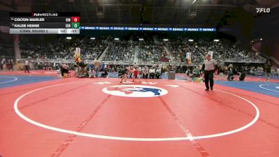 4A-138 lbs Cons. Round 2 - Colton Marler, Evanston vs Kaleb Henne, Central