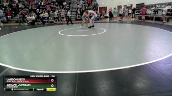 190 lbs Champ. Round 1 - Landon Keck, Bentonville High School vs Jordan Johnson, Lincoln East