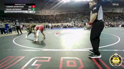 B5A-165 lbs Quarterfinal - Maliki Jefferson, MacArthur vs Cooper Zickefoose, Claremore