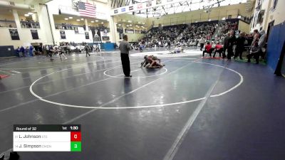 172 lbs Round Of 32 - Liam Johnson, St. Christopher's School vs Jaden Simpson, Camden Catholic