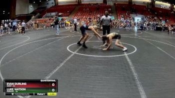 130 lbs Quarterfinal - Evan Durling, SWAT vs Luke Watson, Pursuit