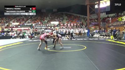 145 lbs Quarterfinal - Mackenzie Colgrove, Tonganoxie Hs vs Mikayla Ybarra, Wellington HS