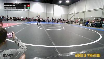 130 lbs Rr Rnd 4 - Hannah Miller, Shelton Wrestling Academy 7-12 vs Cadence Carter, Mojo 7-12