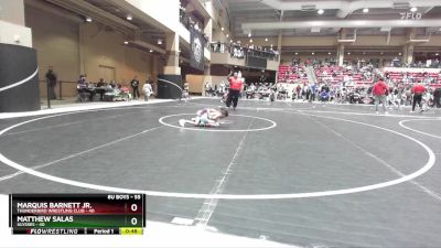 55 lbs Cons. Round 2 - Matthew Salas, Ulysses vs Marquis Barnett Jr., Thunderbird Wrestling Club