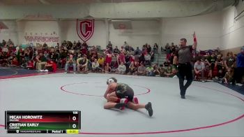 106 lbs Cons. Round 3 - Micah Horowitz, Falcon vs Cristian Early, Conifer