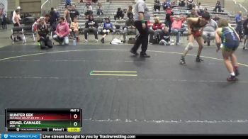 120 lbs Semis (4 Team) - Izrael Canales, SAW vs Hunter Eek, Michigan Grappler RTC