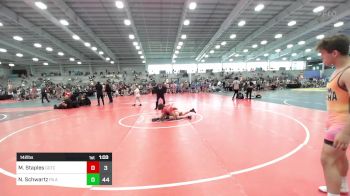 142 lbs Quarterfinal - Matthew (MJ) Staples, Team Gotcha vs Nick Schwartz, PA Alliance Black