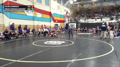 120 lbs 2nd Wrestleback (16 Team) - Caleb Lawrence, Star Valley vs Brian Campana-Sanchez, Campbell County