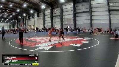 117 lbs Quarterfinal - Yuri Vilchis, Unattached vs Maliya Berry, Durant