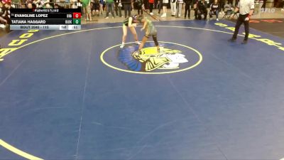 115 lbs Champ. Round 1 - Evangline Lopez, Unattached vs Tatiana Haggard, Unattached
