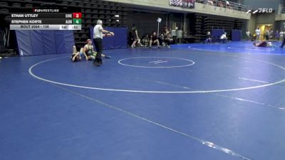 135 lbs Quarterfinal - Ethan Uttley, Coventry vs Stephen Korte, Albritsville