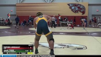 285 lbs Semifinal - Mathieu Arsenault, Coe vs David Toese, Graceland University