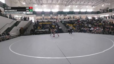 132 lbs 2nd Wrestleback (16 Team) - Ben Tomasello, St Pius X School vs J.D. Ginn, Cambridge