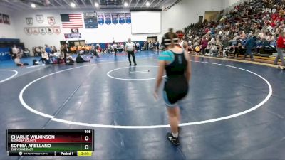 105 lbs Round 3 - Sophia Arellano, Cheyenne East vs Charlie Wilkinson, Natrona County