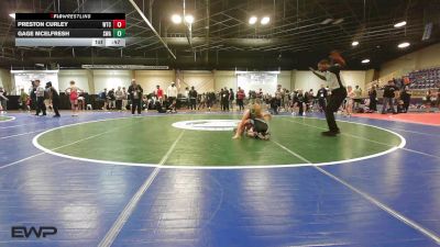 80 lbs 2nd Place - Preston Curley, Wtc vs Gage McElfresh, Shelton Wrestling Academy