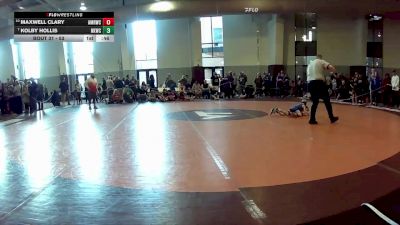 53 lbs Champ. Round 1 - Kolby Hollis, New Kent Wrestling Club vs Maxwell Clary, Annandale Mat Rats Wrestling C