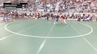 76 kg 3rd Place Match - Isabella Phillips, Gannon University vs Alexandria Alli, USOPTC Women's Resident Freestyle Program