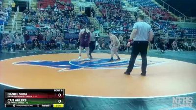 285 lbs Semis & 1st Wb (8 Team) - Daniel Suda, E4-Grand Forks Central vs Cam Ahlers, E2-Fargo Davies