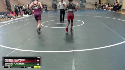 130 lbs Round 5: 12:00pm Sat. - Edward Flickinger, Dimond vs ACHILLES ALEXANDER, Wasilla High School