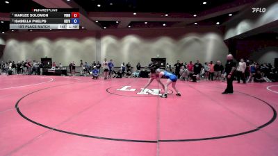 115 lbs 1st Place Match - Marlee Solomon, Pennsylvania vs Isabella Phelps, New York