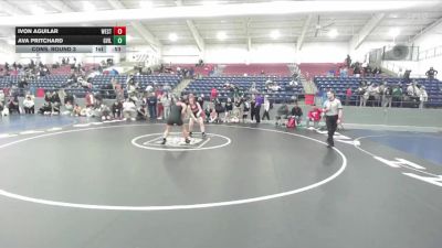 155 lbs Cons. Round 3 - Ivon Aguilar, West vs Ava Pritchard, Grantsville