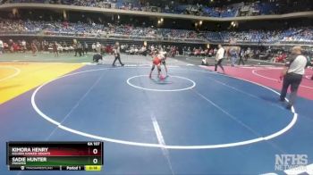 6A 107 lbs Cons. Round 2 - Kimora Henry, Killeen Harker Heights vs Sadie Hunter, Prosper