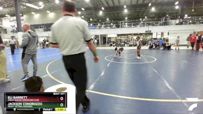 60 lbs Cons. Round 2 - Eli Barrett, Great Bridge Wrestling Club vs Jackson Conorozzo, Heavy Hitting Hammers