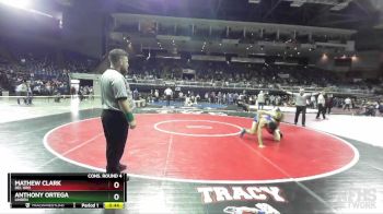 160 lbs Cons. Round 4 - Anthony Ortega, Linden vs Mathew Clark, Del Oro