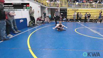 58 lbs Round Of 32 - Noah Soucy, Blackwell Wrestling Club vs Torren Ross, Mauston Talon