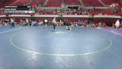 144 lbs Round 5 - 1st, 3rd, 5th, And 7th - Griffin Deitch, Comal Pieper vs Elijah Pierce, Dallas Highland Park