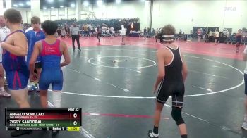 106 lbs Round 3 (6 Team) - Angelo Schillaci, The Firemen Blue vs Ziggy Sandobal, S.E.O. Wrestling Club- Team White