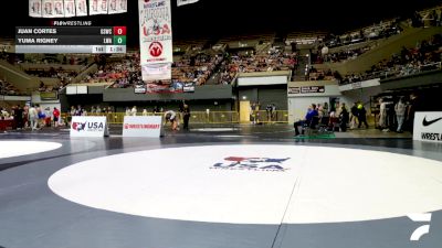 Junior Boys - 126 lbs Champ. Round 2 - Juan Cortes, Golden State Wrestling Club vs Yuma Rigney, Lassen Wrestling Association