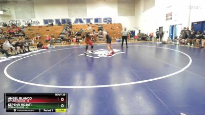 285 lbs Semis & 3rd Wb (16 Team) - Sepehr Hojati, Sierra College vs Angel Blanco, Skyline College