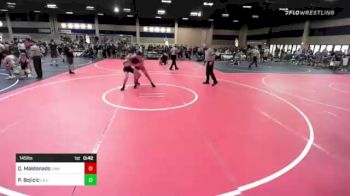 145 lbs Consi Of 16 #1 - Quintin Maldonado, Swamp Monsters vs Petar Bojicic, La Costa Canyon HS
