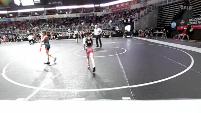 45.7-50.2 lbs Rr Rnd 4 - Millie Kerth, Elevate vs Lydia Bowen, Mexico Youth Wrestling