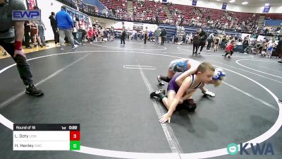 67 lbs Round Of 16 - Luke Doty, Lions Wrestling Academy vs Hendrix Henley, Chickasha Youth Wrestling