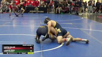 141 Freshman/Soph Champ. Round 2 - Justin Miller, Siena Heights vs Landon Neal, Averett University