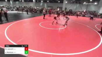 113 lbs Consi Of 16 #2 - Wyatt Leonard, High Desert Jets vs James Montoya, Swat