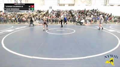 116 lbs Champ. Round 1 - Steven Calderon Jr, Clever Combat vs John Winseman, HF-L Wrestling